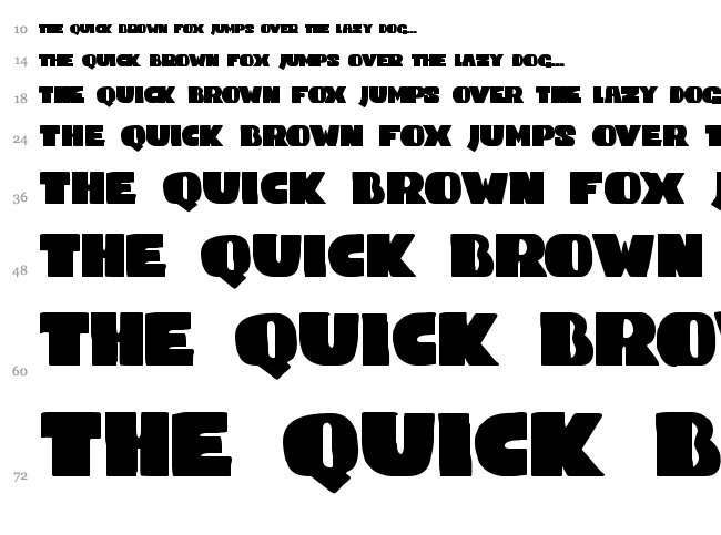 DK Codswallop font waterfall